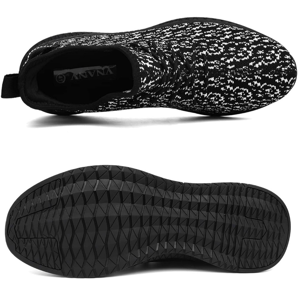 🖤SOLD ONⓂ️🖤VNANV Men’s Black & White Athletic Slip-On Shoes Casual Athleisure - Picture 8 of 13